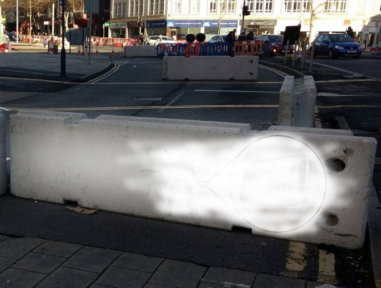 Swansea Council Wash £300,000 Banksy off Roadworks