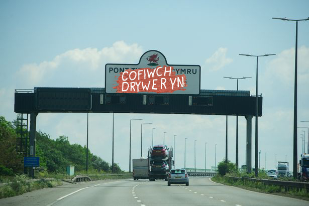 Prince Charles Arrested for Writing Cofiwch Dryweryn Over Own Bridge Sign